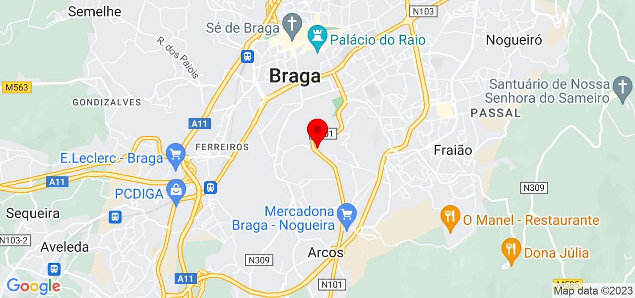 Pedro Emanuel Pinho - Braga - Braga - Mapa