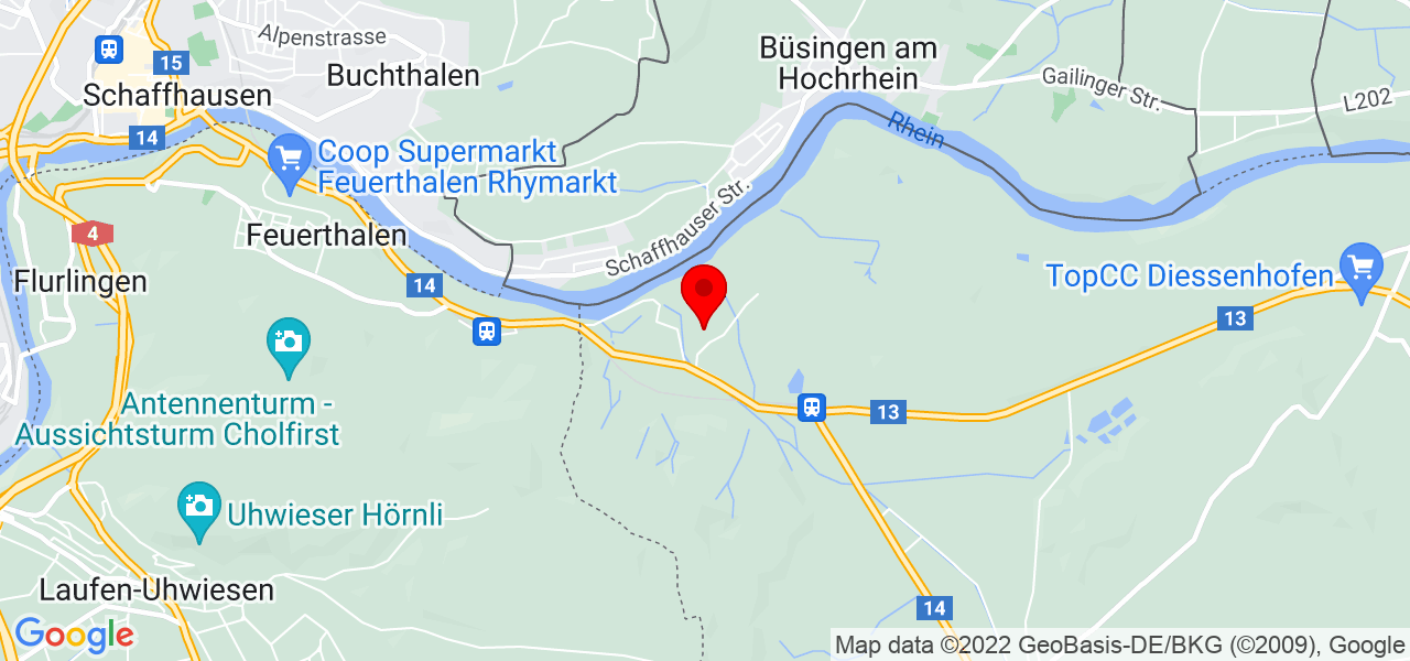 Alexandra Lienhardt - Schaffhausen - Büsingen am Hochrhein (DE) - Karte