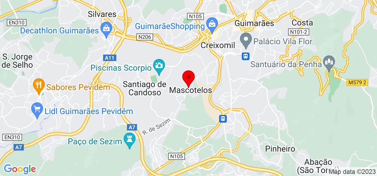 Gilson de Paiva - Braga - Guimarães - Mapa
