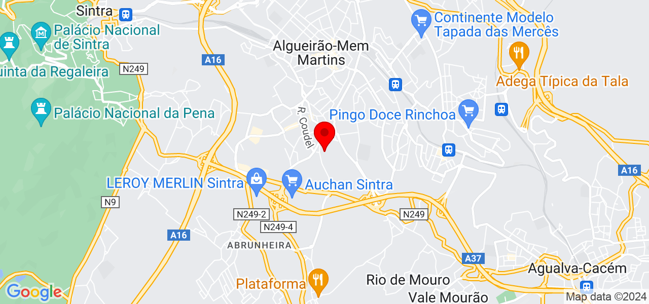 Jo&atilde;o Silva - Lisboa - Sintra - Mapa
