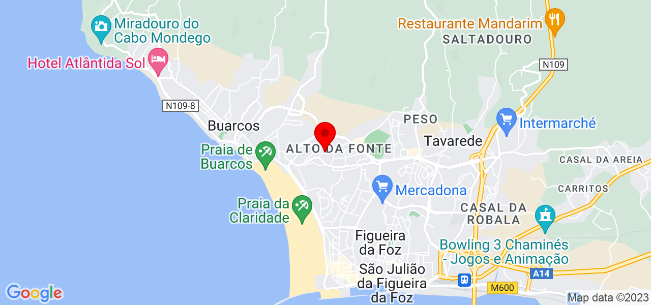 Zilda - Coimbra - Figueira da Foz - Mapa