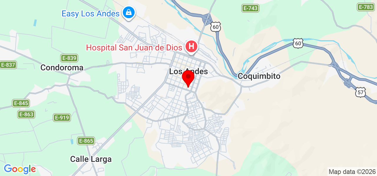 Arricard spa - Valparaíso - Los Andes - Mapa