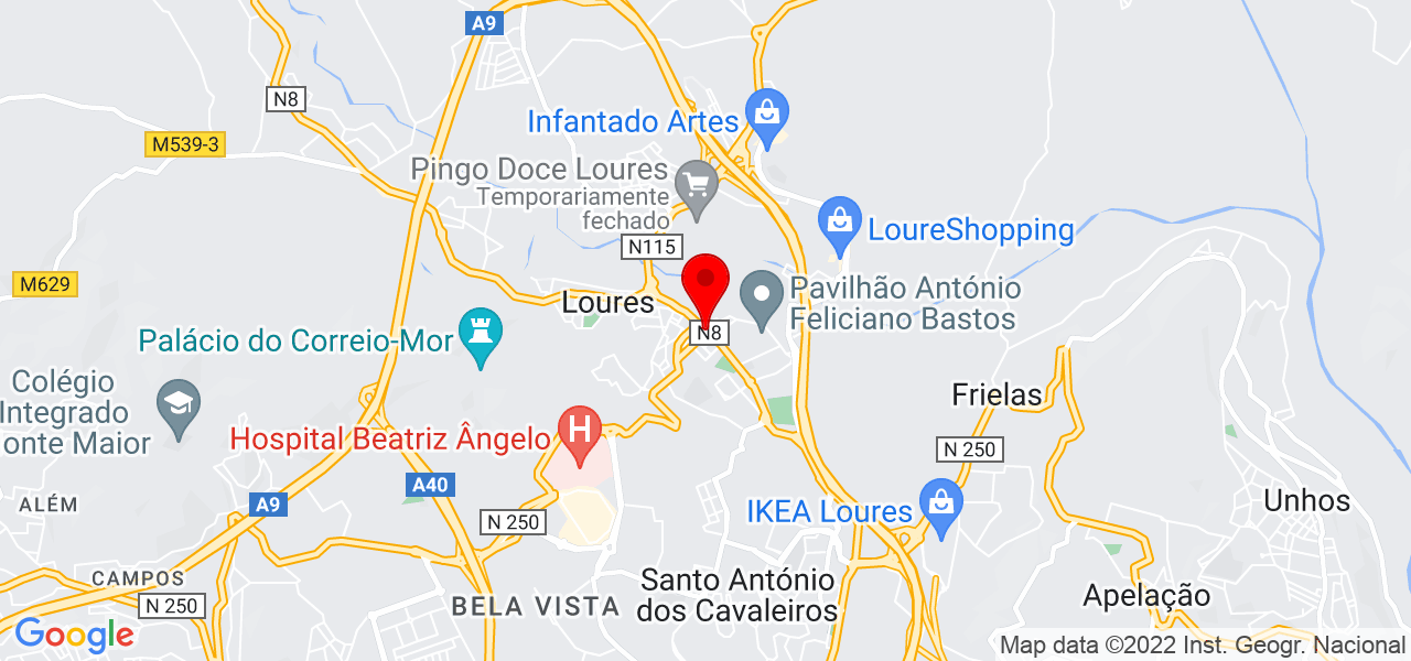 Lena - Lisboa - Loures - Mapa