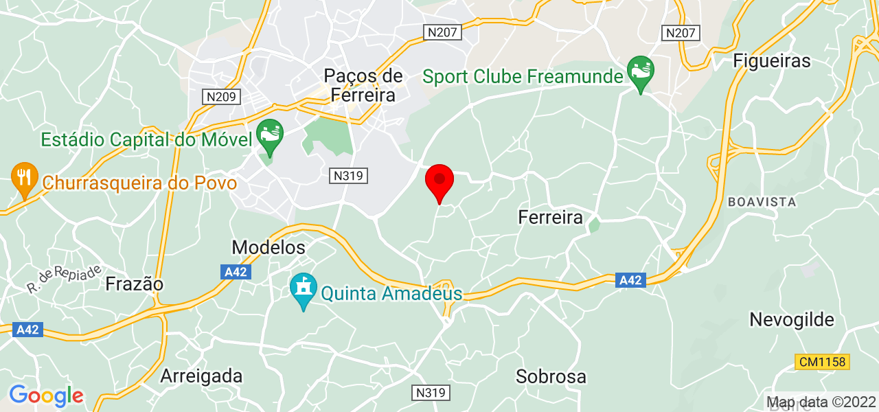 Lu&iacute;s Machado - Porto - Paços de Ferreira - Mapa