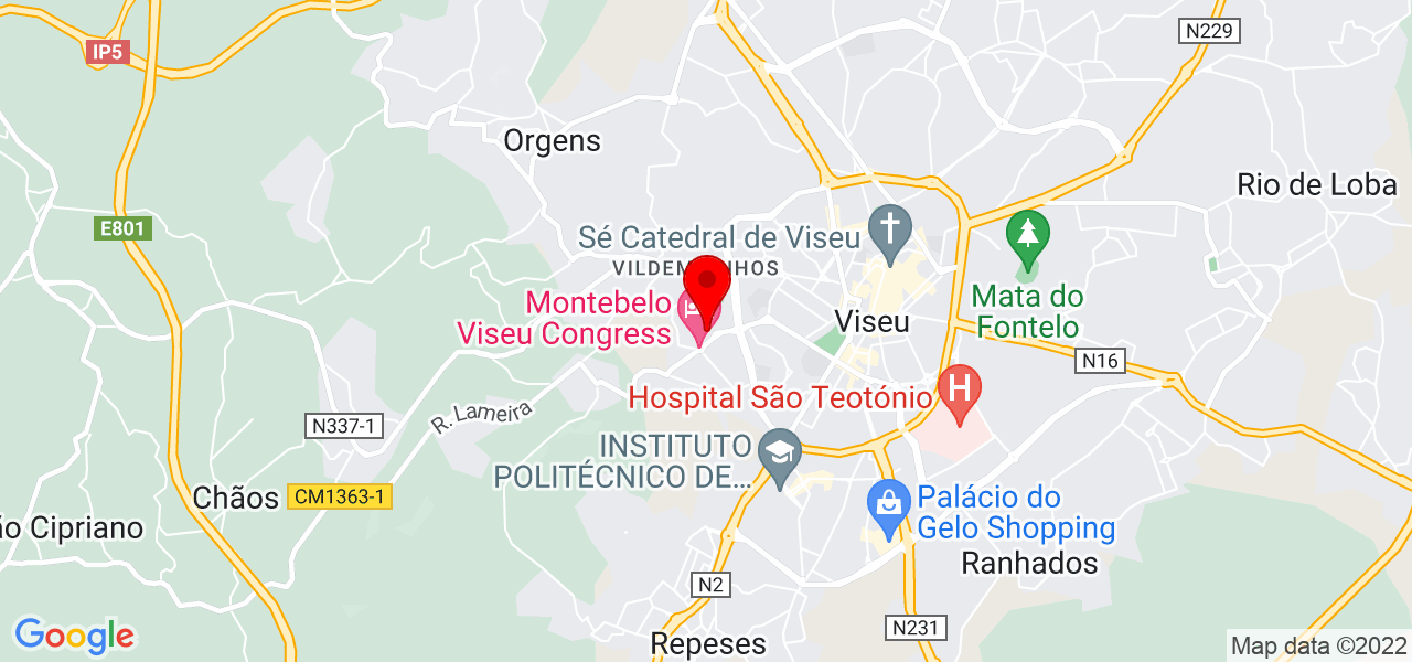 S&eacute;rgio Rocha - Viseu - Viseu - Mapa