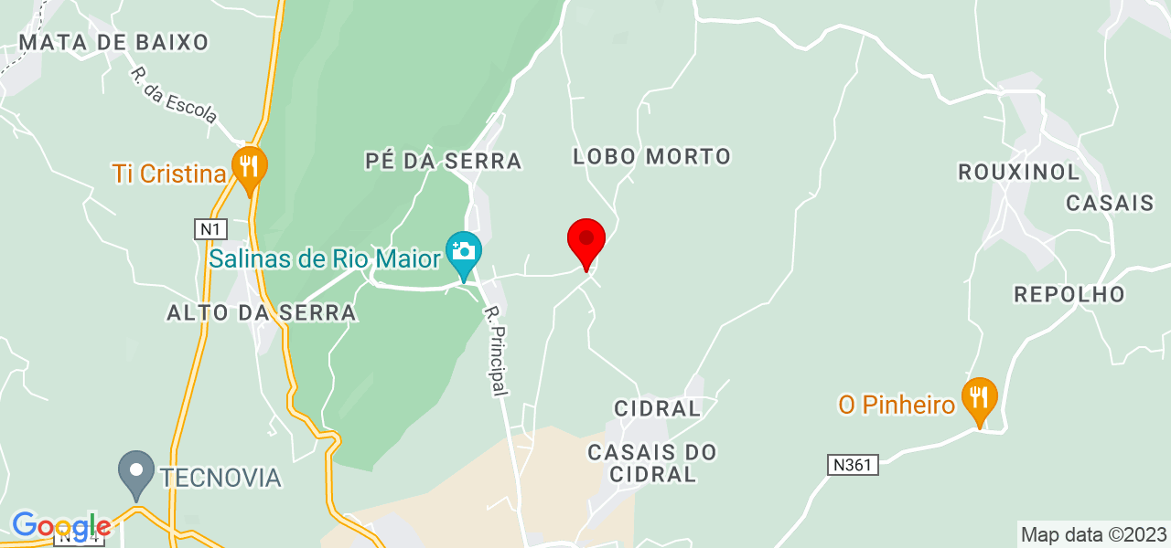 Joana Santos - Santarém - Rio Maior - Mapa