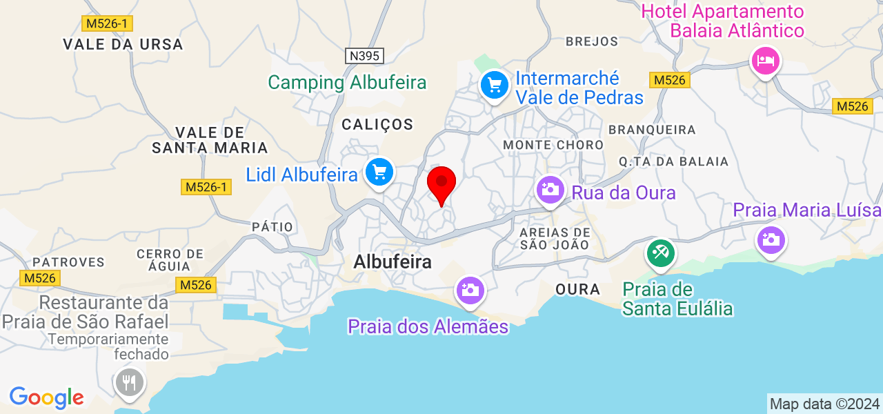Izabel - Faro - Albufeira - Map