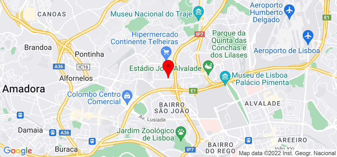 M&aacute;rio Alberto Ferreira - Lisboa - Lisboa - Mapa
