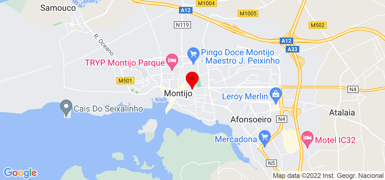 Luiza - Setúbal - Montijo - Mapa