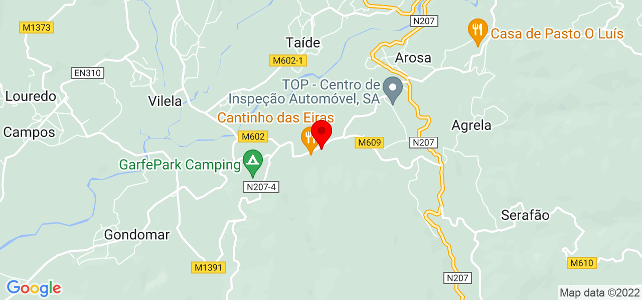 Familiar Cuidados Domiciliarios - Braga - Póvoa de Lanhoso - Mapa