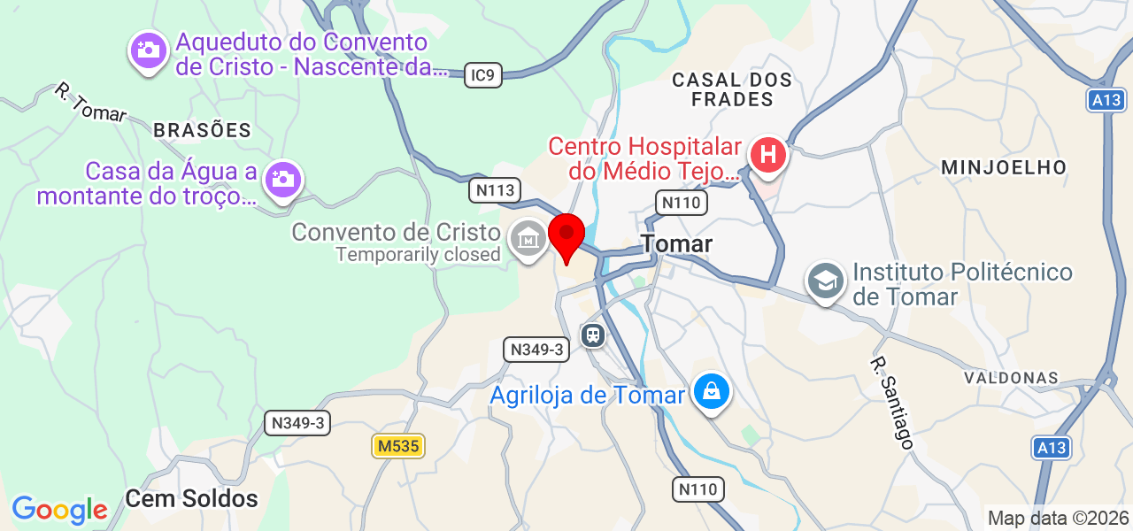 marlene - Santarém - Tomar - Karte