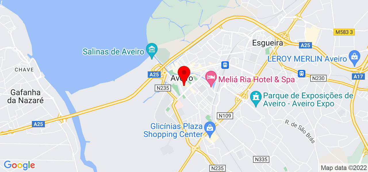 Laborat&oacute;rio de Conte&uacute;do - Aveiro - Aveiro - Mapa