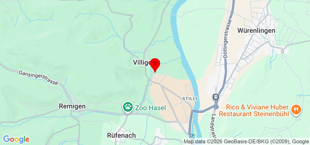 Meier Eventmaterial - Aargau - Villigen - Karte