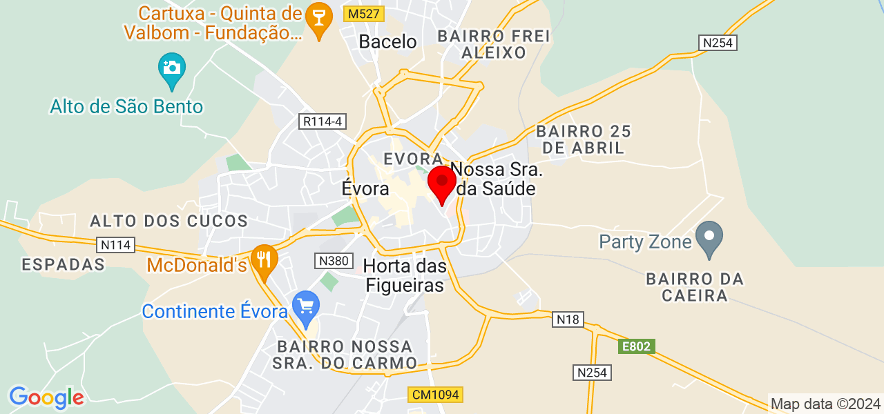 Franchesca - Évora - Évora - Mapa