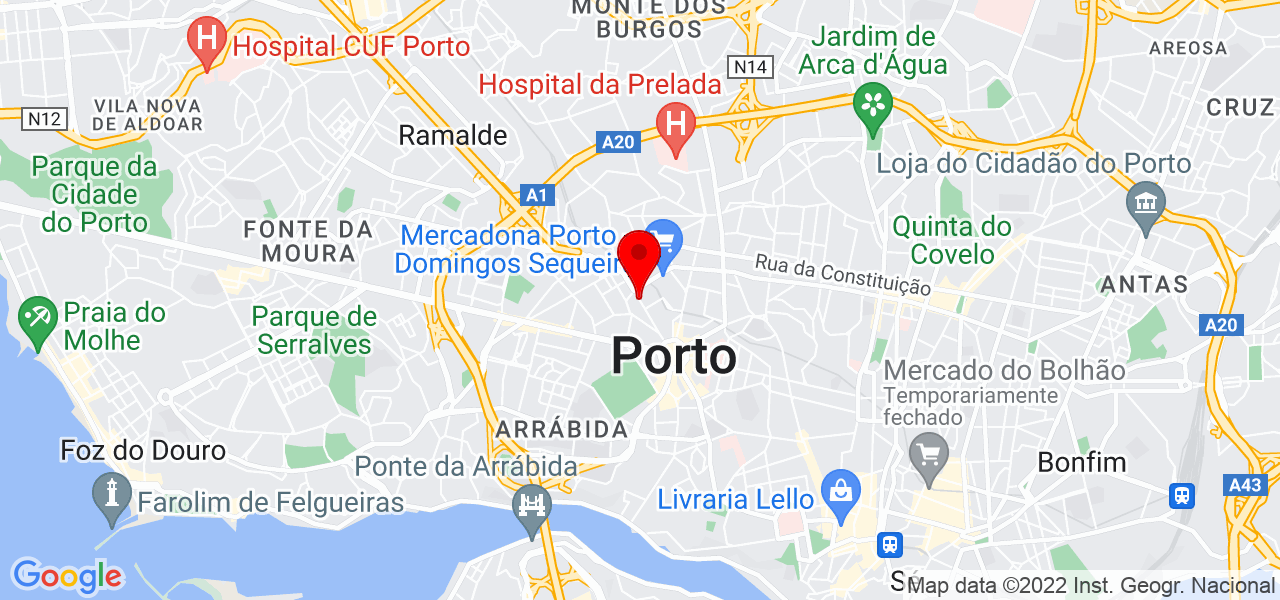Bernardo Castro - Porto - Porto - Mapa