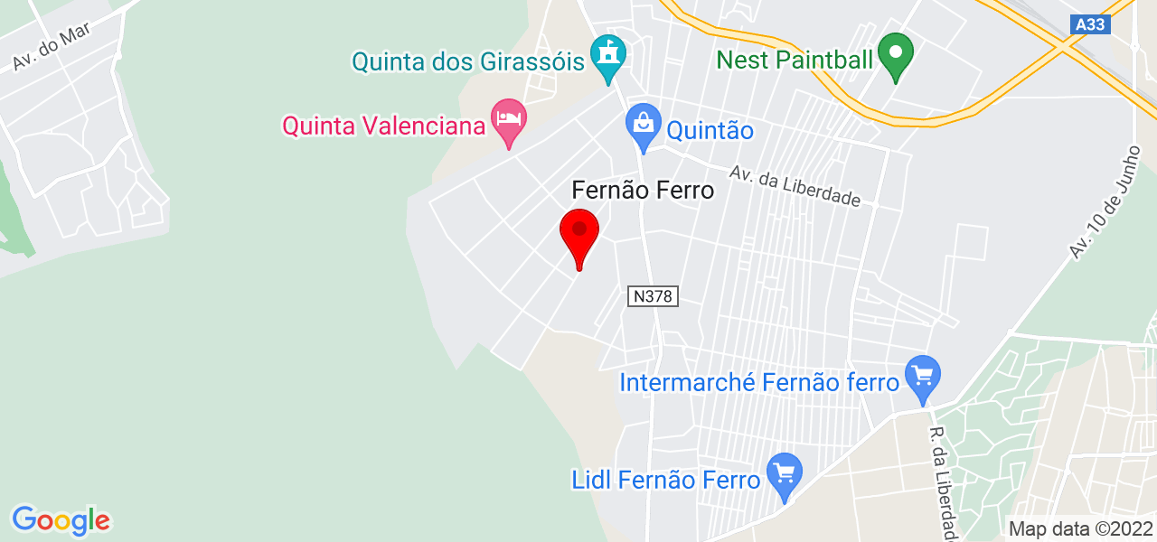 ana palma - Setúbal - Seixal - Mapa