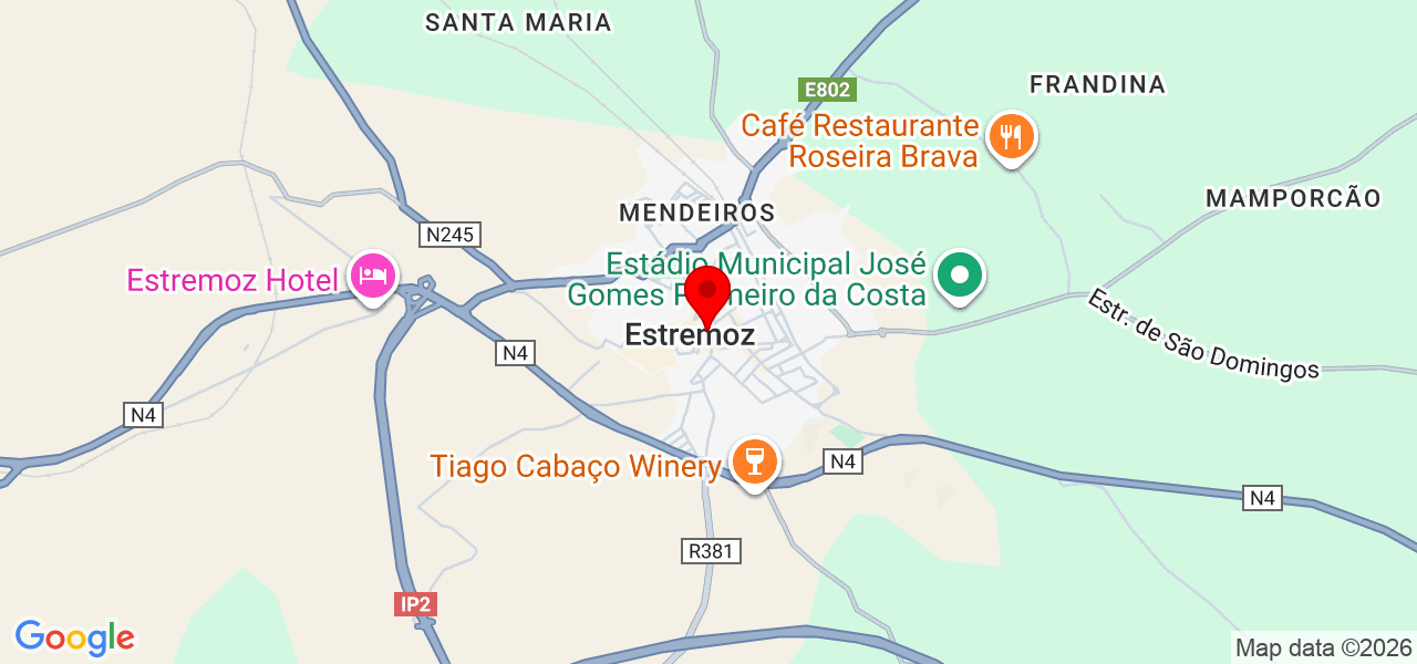 Luana - Évora - Estremoz - Carte