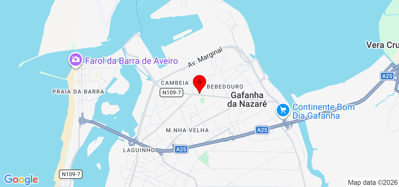 Matilde Costa - Aveiro - Ílhavo - Mapa