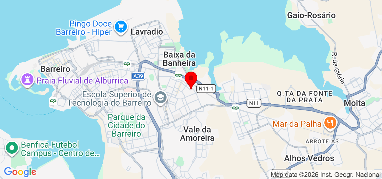 GD Construções - Setúbal - Moita - Mapa