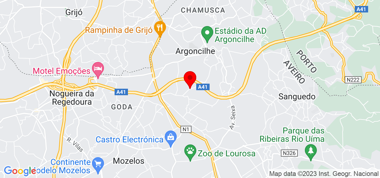 IC Isabel carvalho - Aveiro - Santa Maria da Feira - Mapa