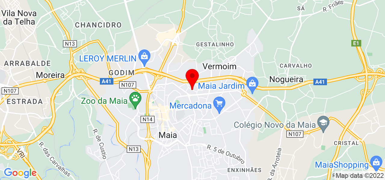 J&eacute;ssica - Porto - Maia - Mapa