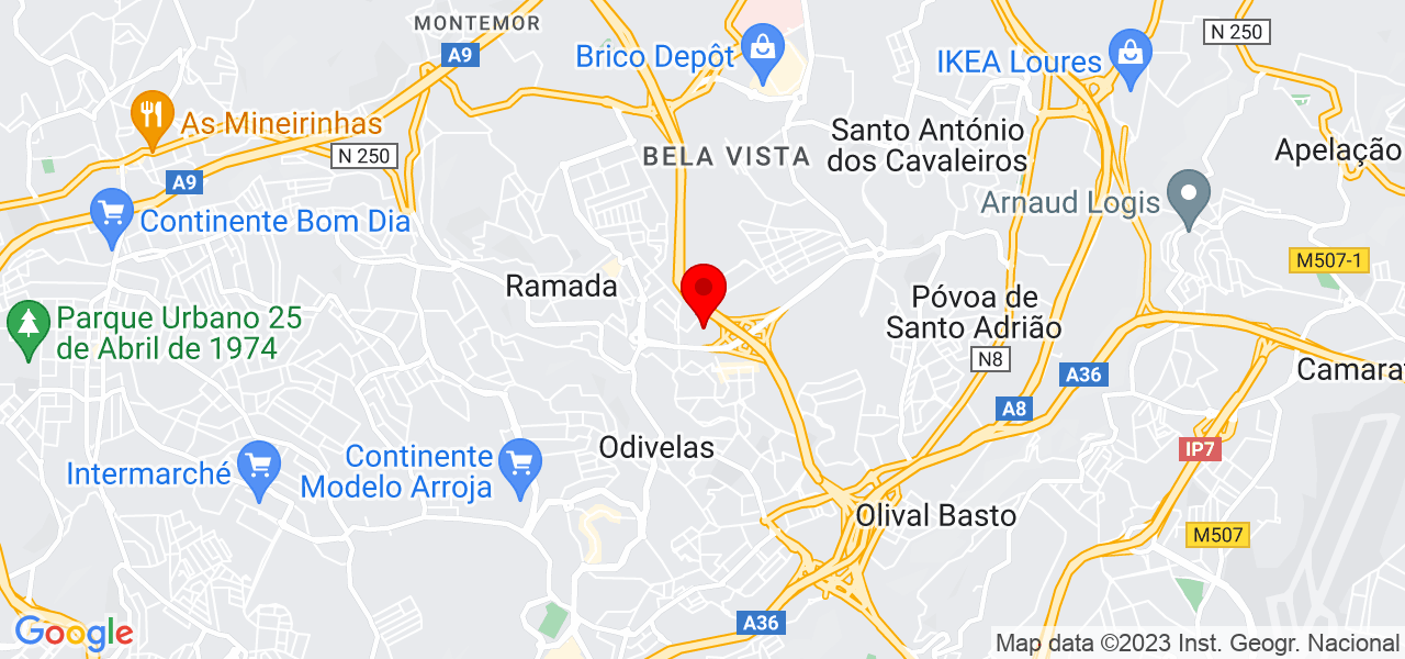 Maria do Carmo Gon&ccedil;alves - Lisboa - Odivelas - Mapa