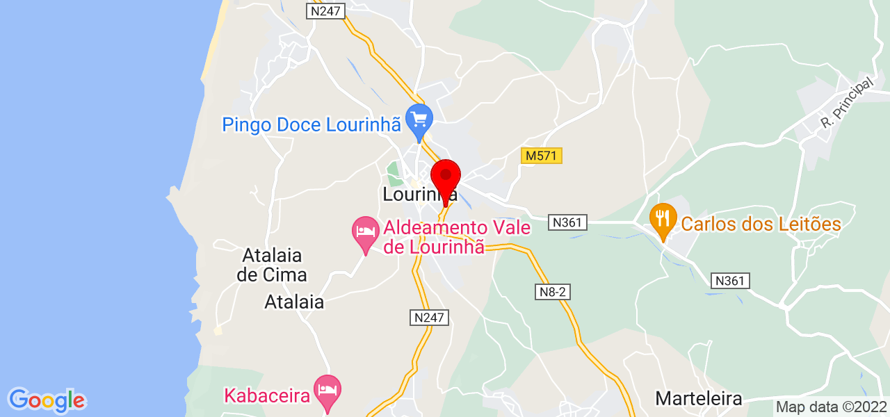 Rosemary Carvalho - Lisboa - Lourinhã - Mapa