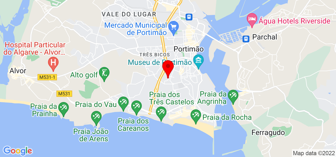 Bárbara Ferreira - Faro - Portimão - Mapa