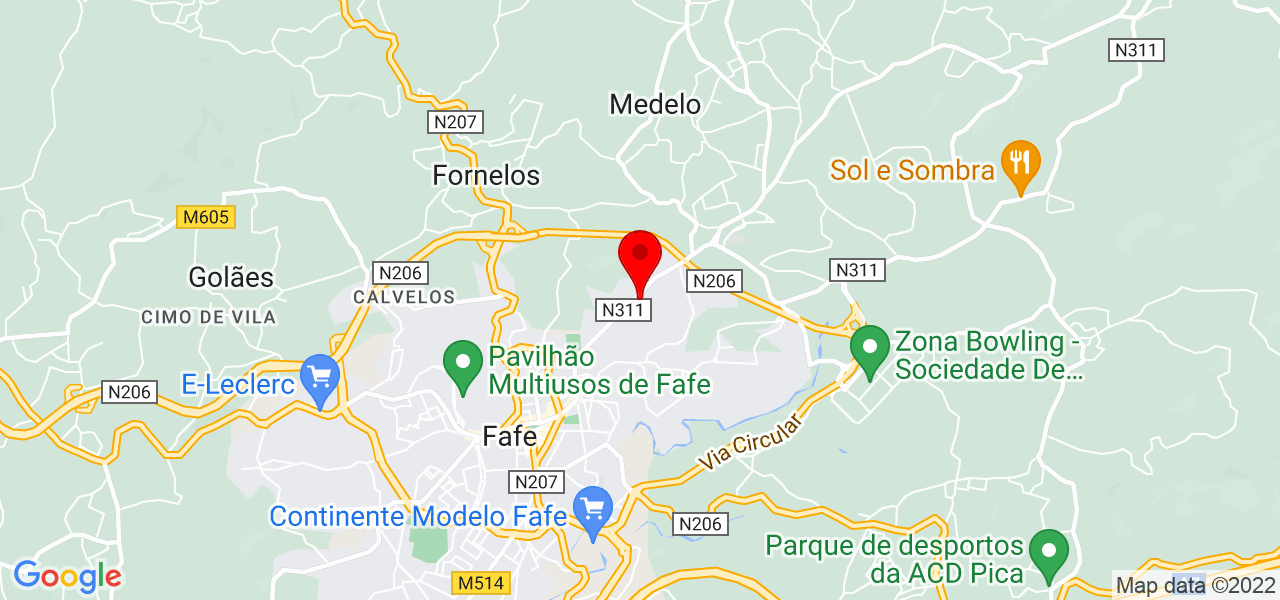 Limpezas Isabel  costa - Braga - Fafe - Mapa