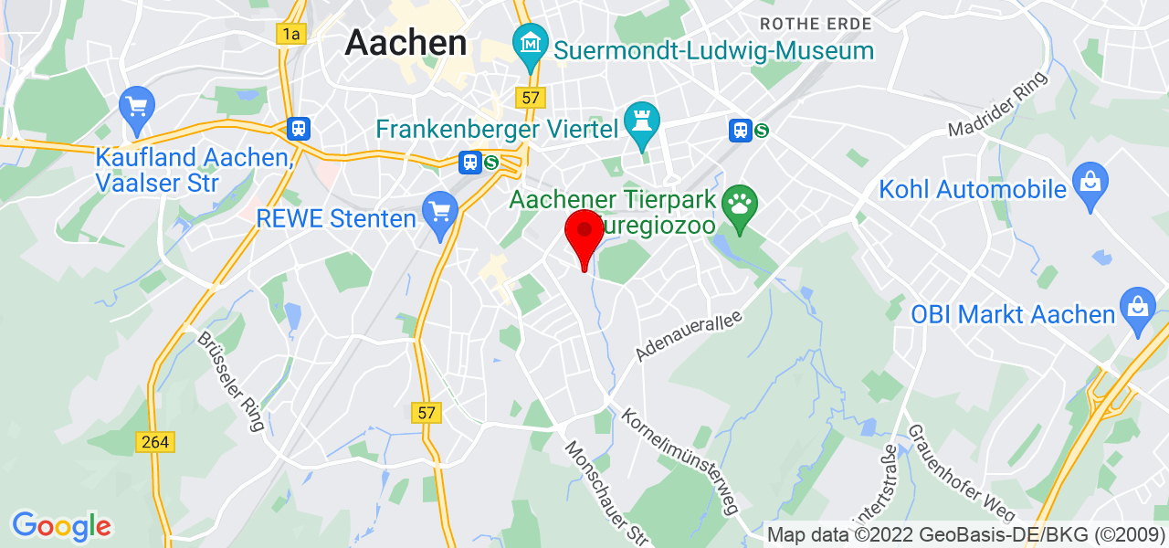 Architektur Ruhrmann - Nordrhein-Westfalen - Städteregion Aachen - Karte