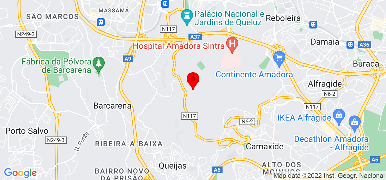 Wagner Fiori - Lisboa - Amadora - Mapa
