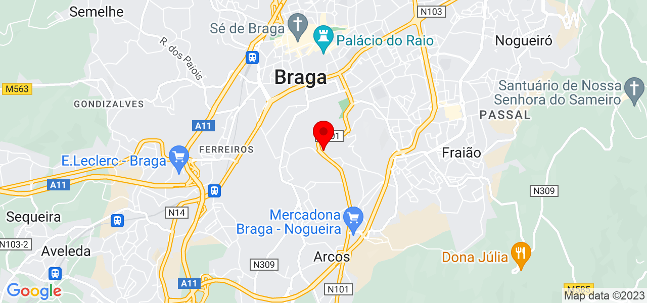Ant&oacute;nio Ribeiro - Braga - Braga - Mapa