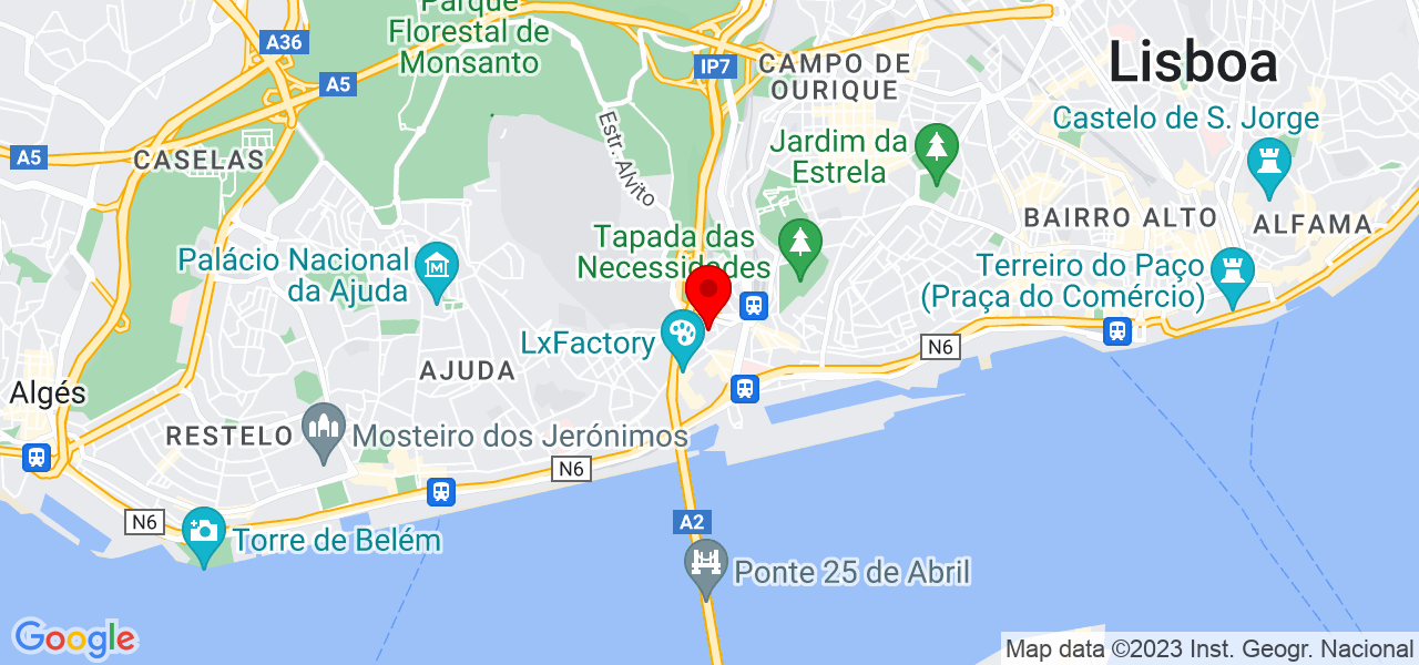 MF Arte Vive Studio de Design - Lisboa - Lisboa - Mapa