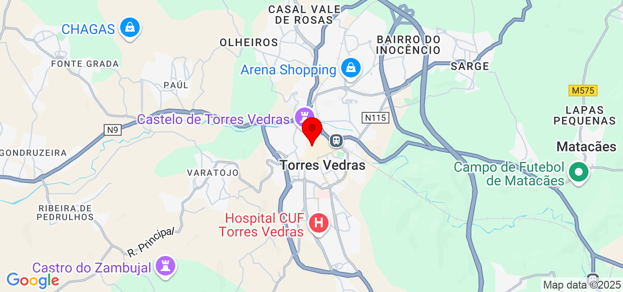 JFConstruções e Remodelação - Lisboa - Torres Vedras - Mapa