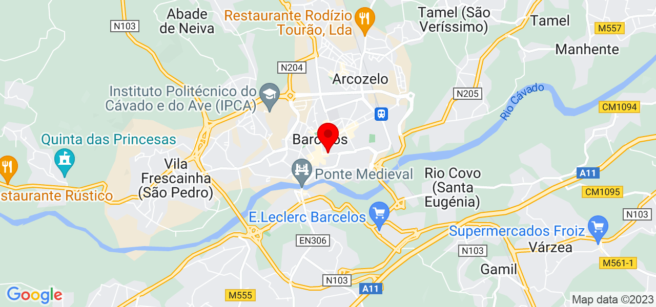 Carina Cardoso - Braga - Barcelos - Mapa