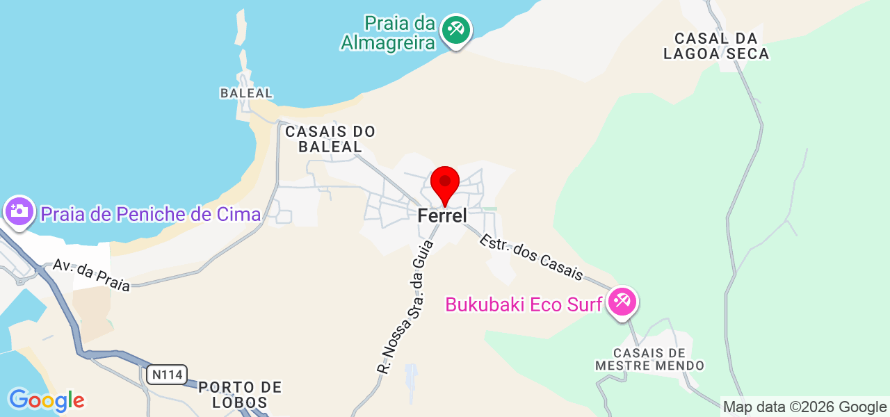 Adelaida Buteler - Leiria - Peniche - Mapa