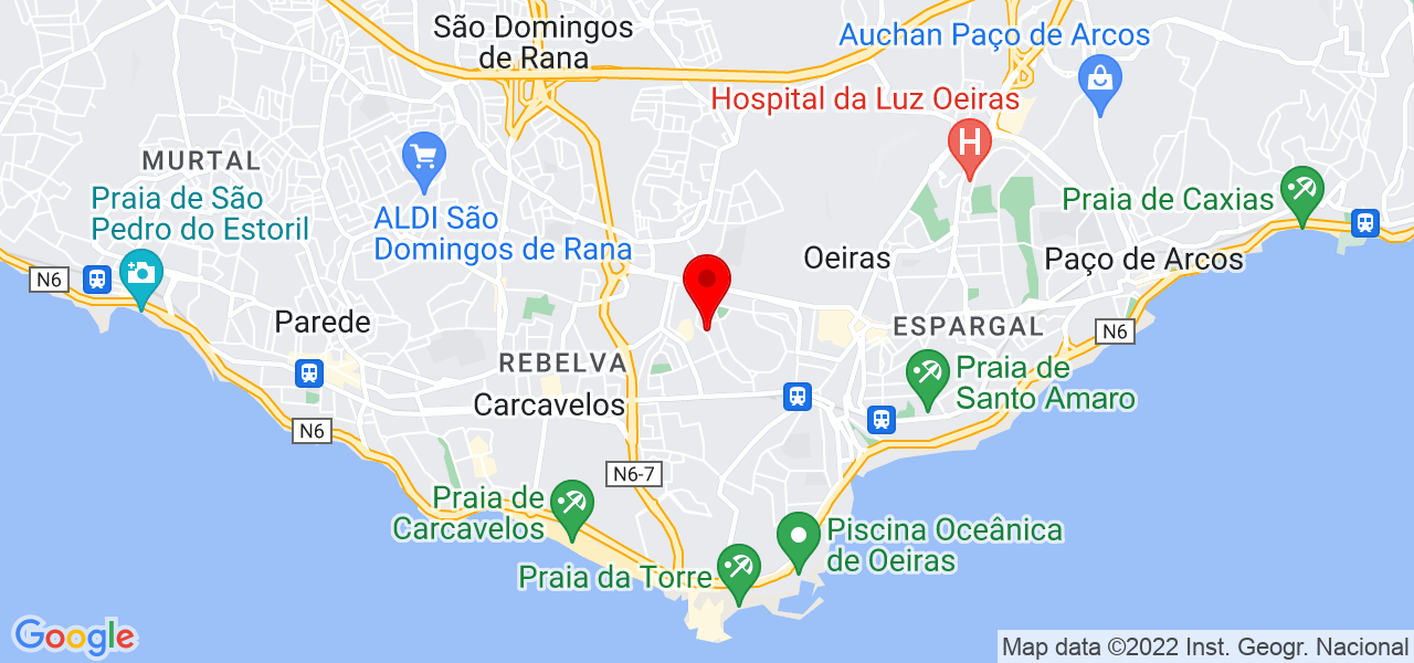 Patr&iacute;cia Baptista - Lisboa - Oeiras - Mapa