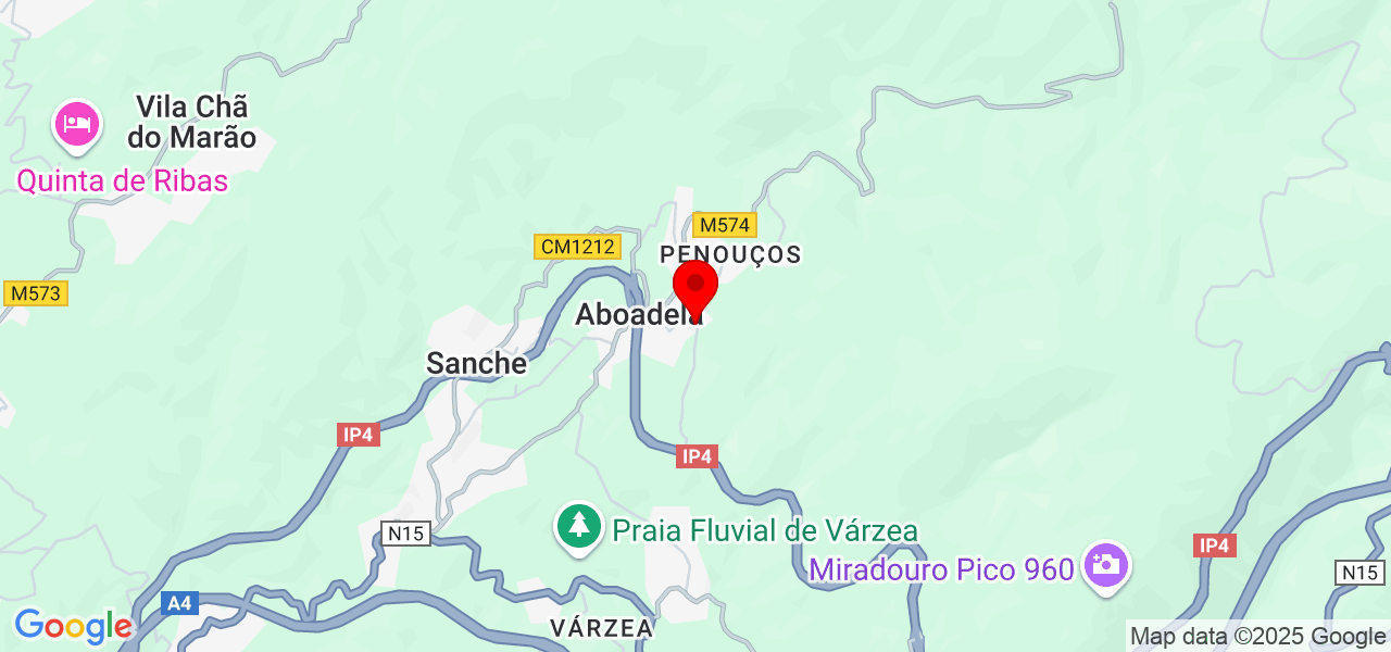 Suzana - Viseu - Lamego - Map
