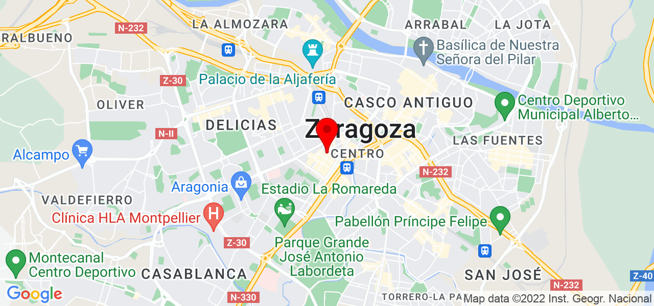Paulina - Aragón - Zaragoza - Mapa
