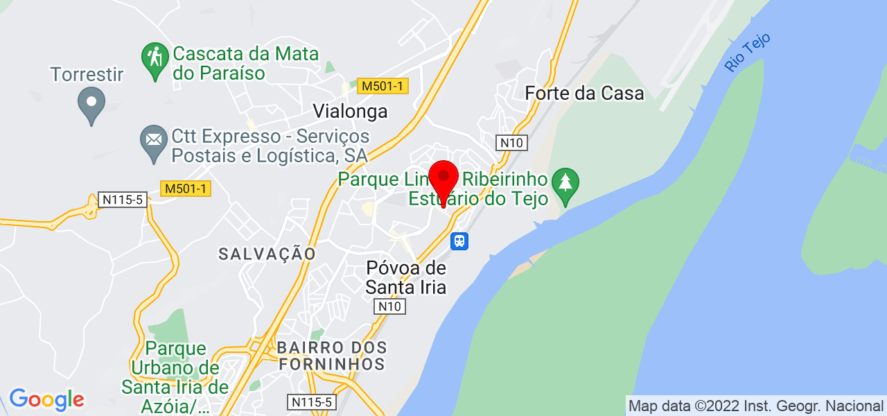J&eacute;ssica David - Lisboa - Vila Franca de Xira - Mapa
