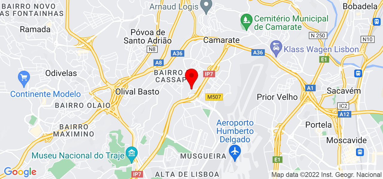 Grasiano transportes - Lisboa - Lisboa - Mapa