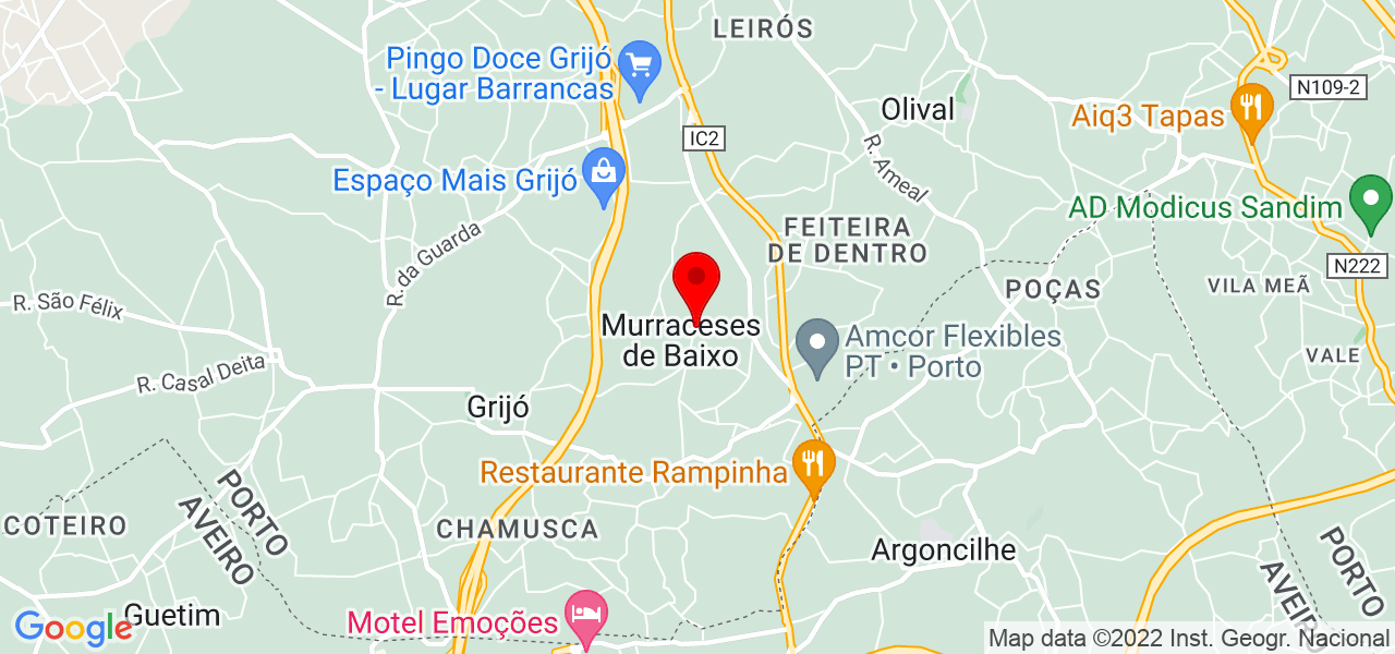 JL servi&ccedil;os - Porto - Vila Nova de Gaia - Mapa