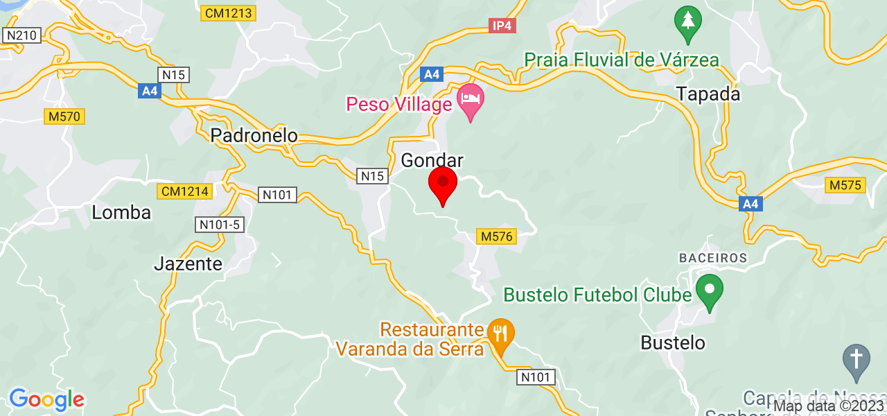Paula - Porto - Amarante - Mapa