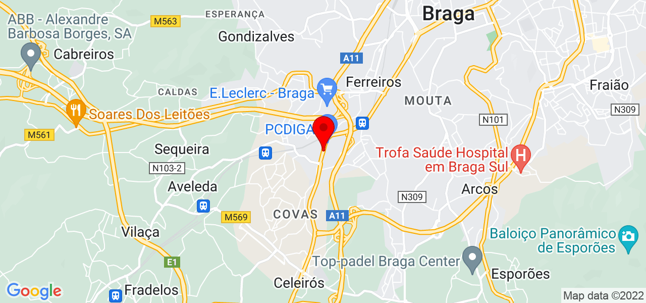 Patr&iacute;cia - Braga - Braga - Mapa
