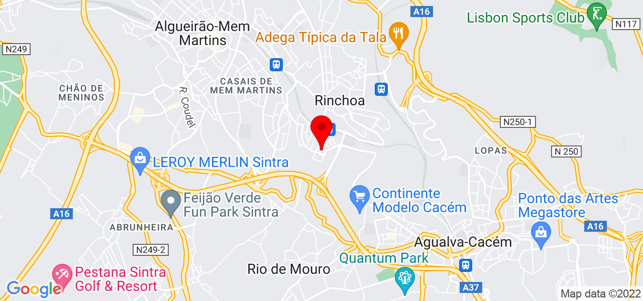 Serviços e Manutenções - Lisboa - Sintra - Map