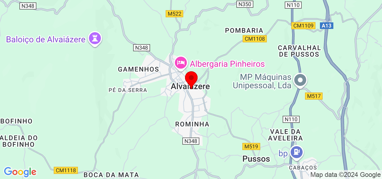 PixelPost - Business Solutions - Leiria - Alvaiázere - Mapa