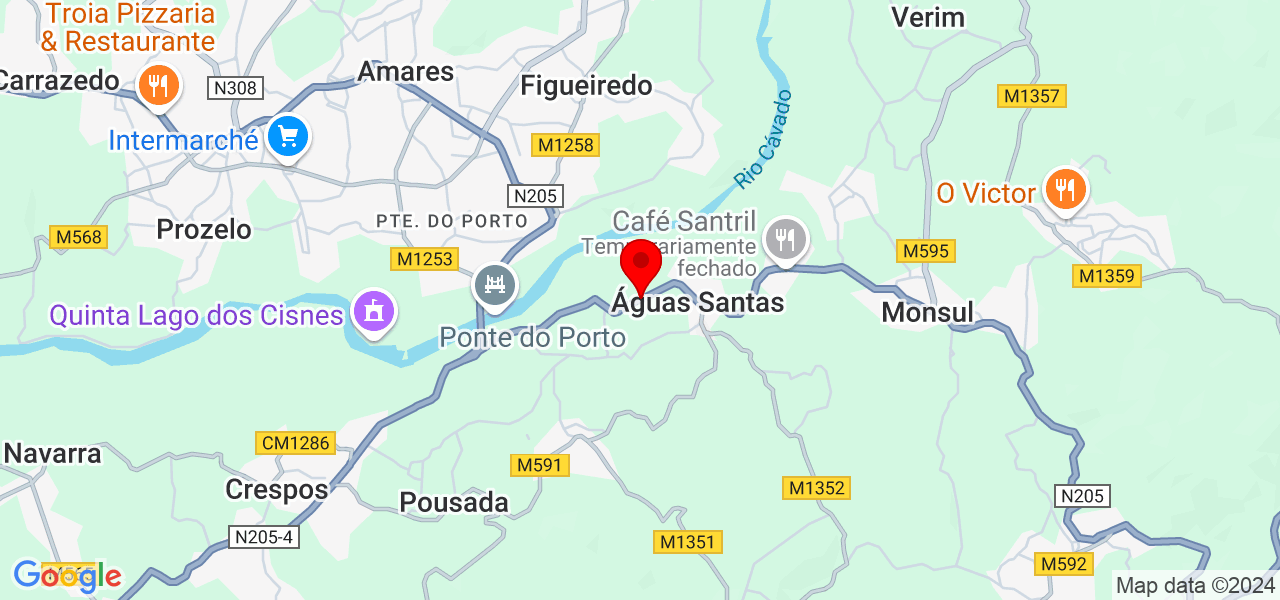 Filomena - Braga - Póvoa de Lanhoso - Carte