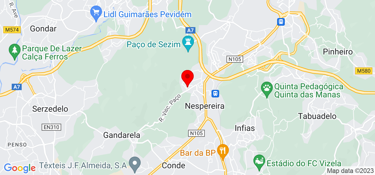 B&aacute;rbara - Braga - Guimarães - Mapa