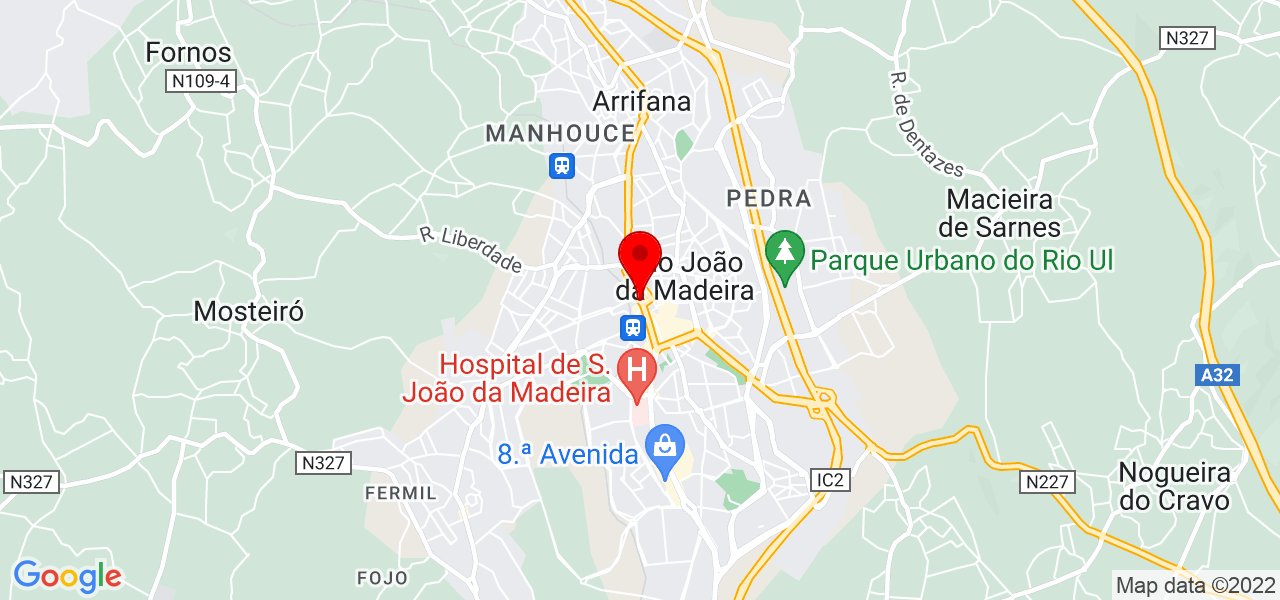 Thiago - Aveiro - São João da Madeira - Mapa