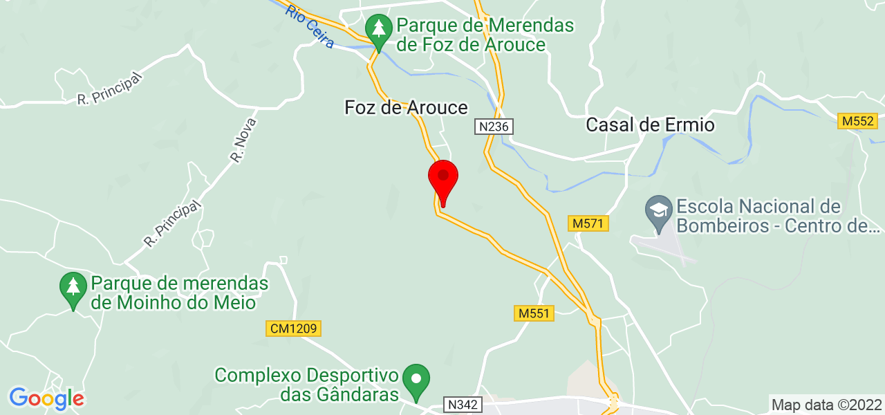 David Antunes - Coimbra - Lousã - Mapa